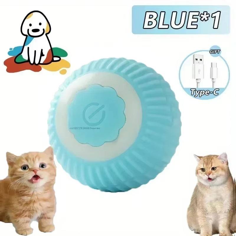Cat Toys Interactive Ball Cat Accessories Interactive Cat Ball Kitten Catball Toys Electronic Automatic Rolling Magic Ball