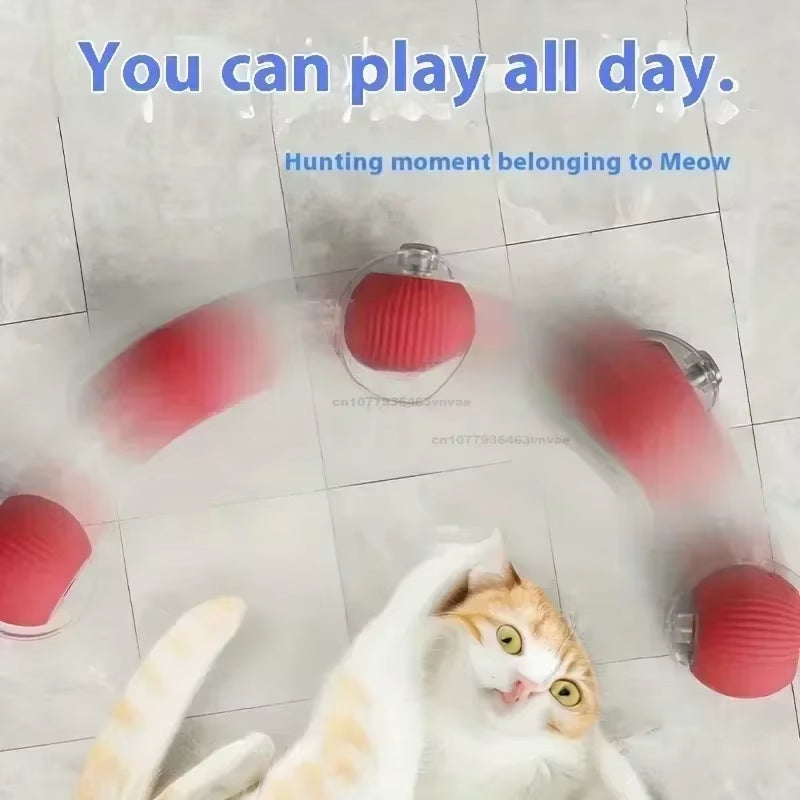 Cat Toys Interactive Ball Cat Accessories Interactive Cat Ball Kitten Catball Toys Electronic Automatic Rolling Magic Ball