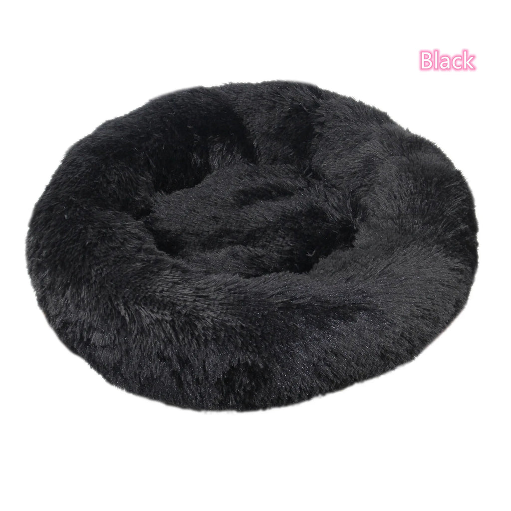 Super Soft Pet Cat Bed Plush Full Size Washable Calm Bed Donut Bed Comfortable Sleeping Artifact Suitable for Winter