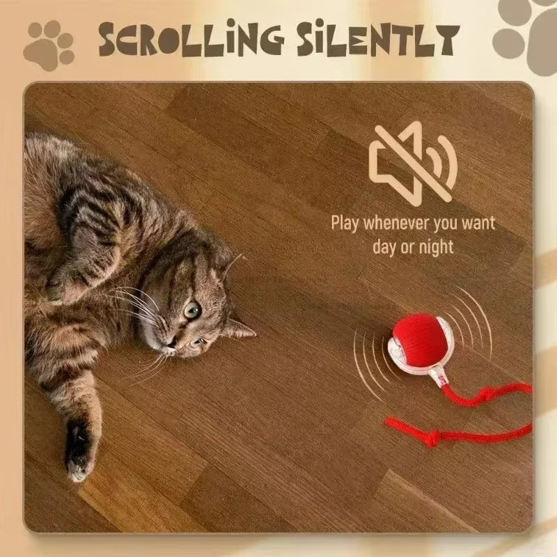 Cat Toys Interactive Ball Cat Accessories Interactive Cat Ball Kitten Catball Toys Electronic Automatic Rolling Magic Ball
